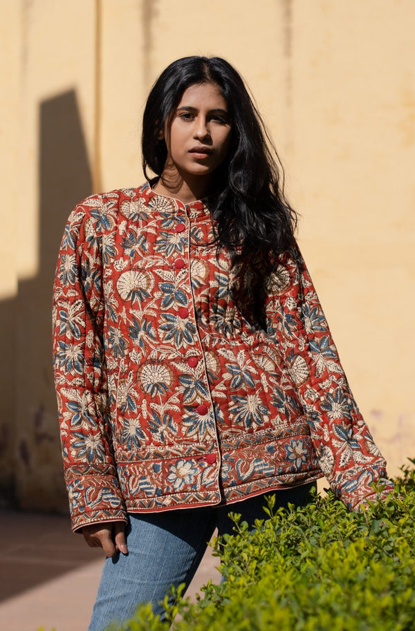 Nazreen Quilted Full-Sleeve Jacket