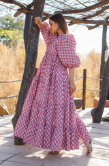 Blush Lily Cotton Tier Ruffle Dress