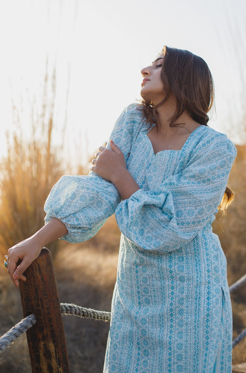 Shimmer Lurex Cotton Kurta Pant Set