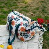 Flora Garden White Duffle Bag