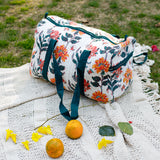 Flora Garden White Duffle Bag