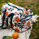 Flora Garden White Duffle Bag