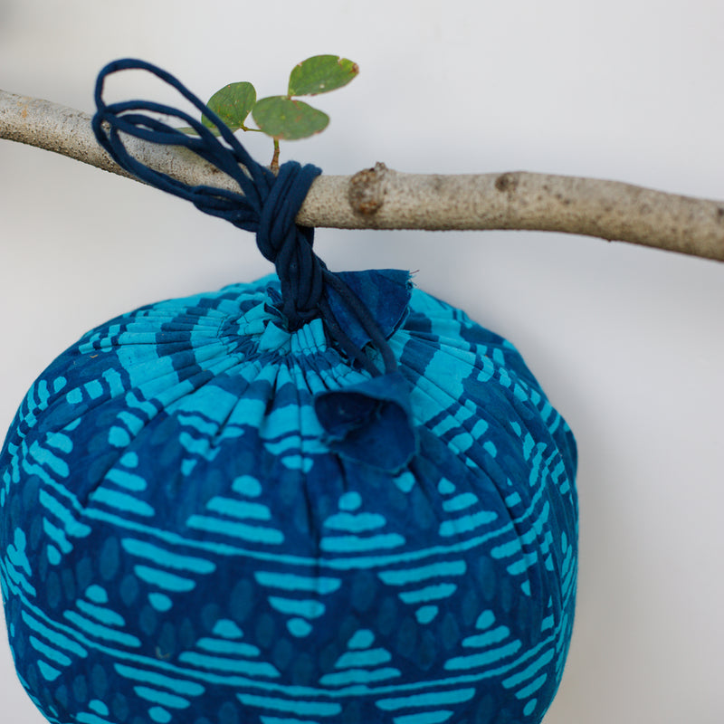 Navy Cotton Potli | Blue