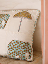Cotton Patch Work Cushion Cover Elephant Block Print