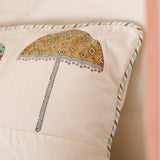 Cotton Patch Work Cushion Cover Elephant Block Print