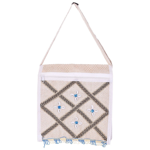 Handicraft Jute Rectangle Shoulder Bag (8879763469)
