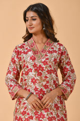 Falak by Fabric Lane White Chanderi Suit Set (6838210953315)