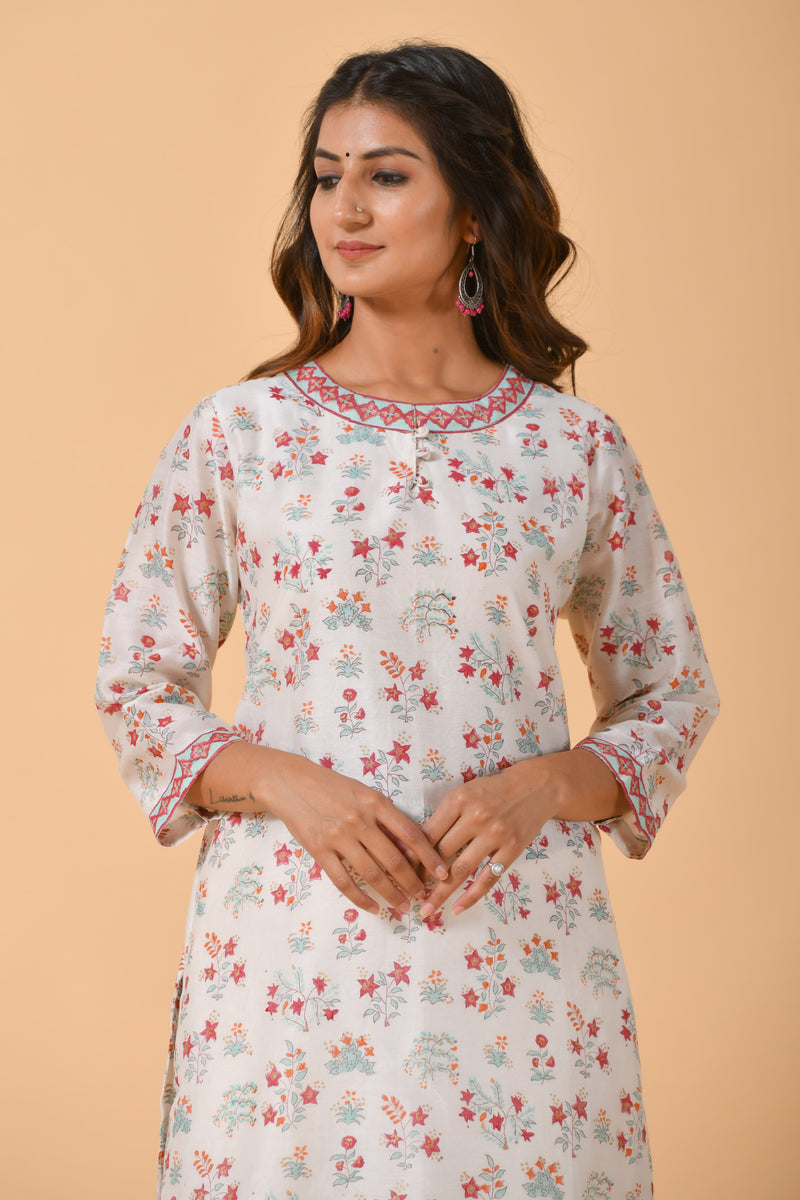 Falak by Fabric Lane White Chanderi Suit Set (6838210986083)