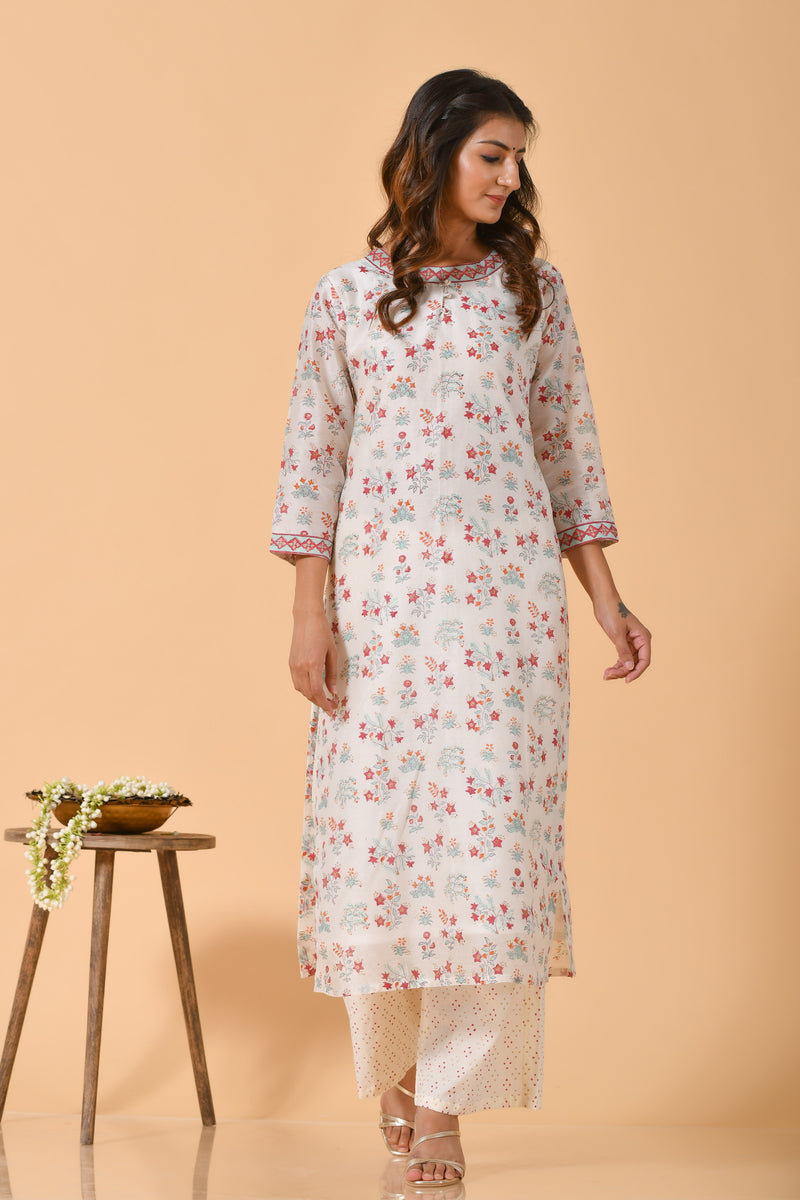Falak by Fabric Lane White Chanderi Suit Set (6838210986083)